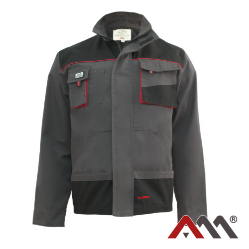 Sicherheitsjacke Herrenjacke JACKE leichte Arbeitsjacke Handwerkerjacke CLAS ROT