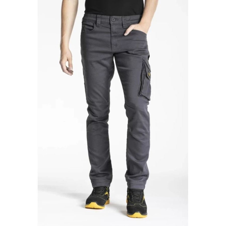 Rica Lewis JOBC Arbeitshose Herren Stretch Bundhose Multipocket Dunkelgrau