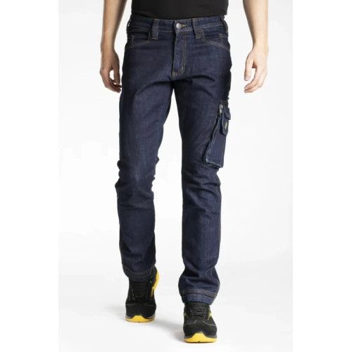 Rica Lewis JOBA Arbeitsjeans Herren Stretch Arbeitshose Multipocket Dunkelblau